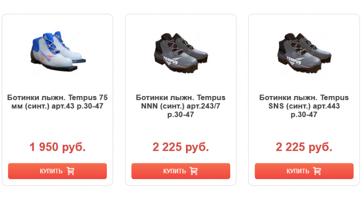 Лыжные ботинки TEMPUS.